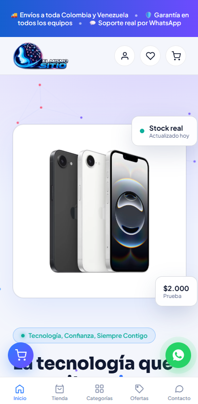 Tienda de tecnología en línea