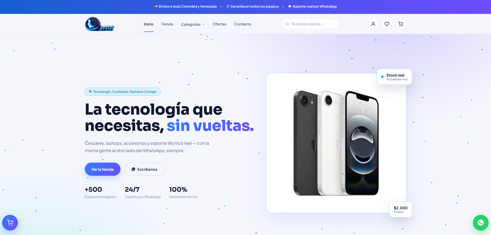 Tienda de tecnología en línea